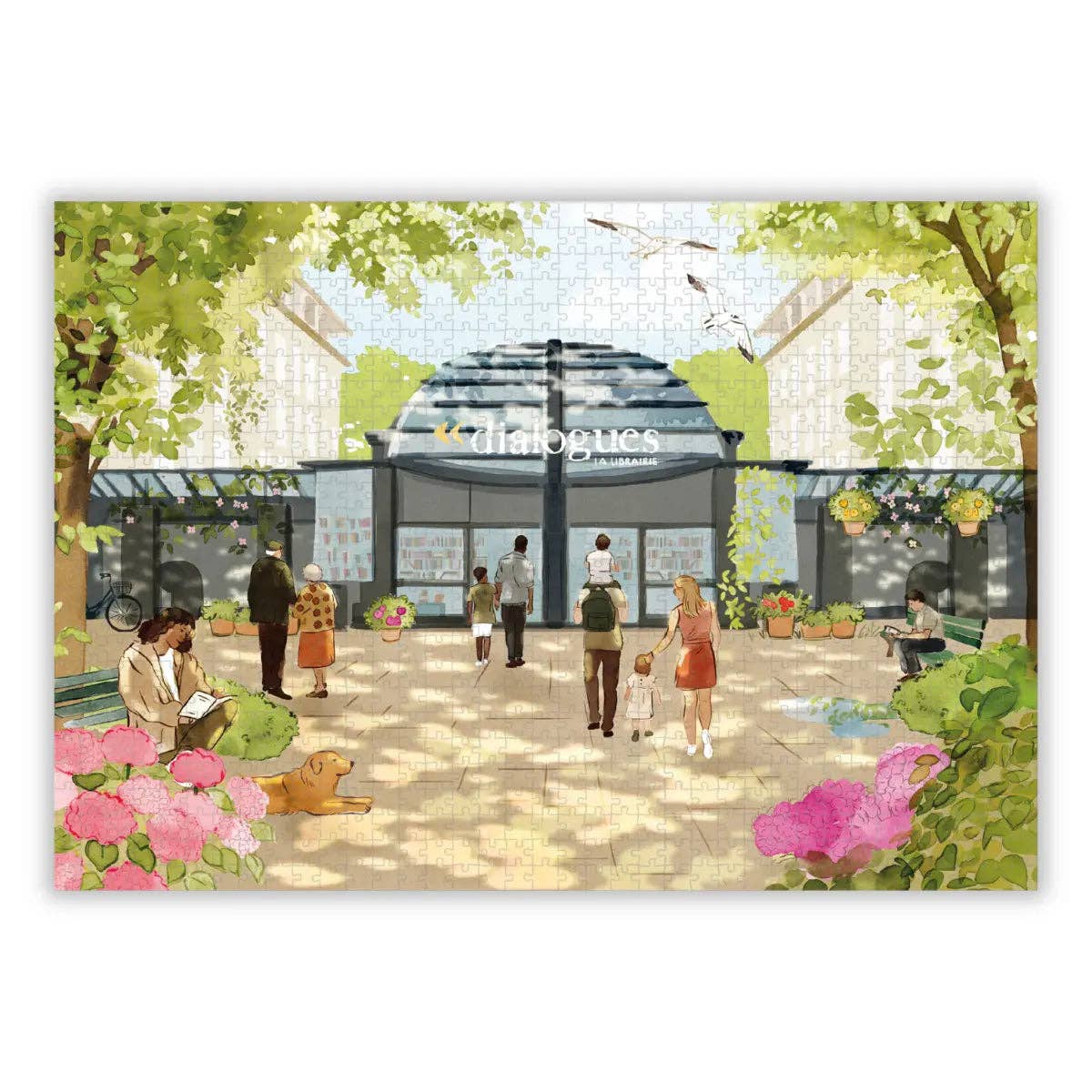 Dialogues Bookstore 1000 Piece Jigsaw Puzzle | Aparté - Jigsaw Puzzles - The Puzzle Center