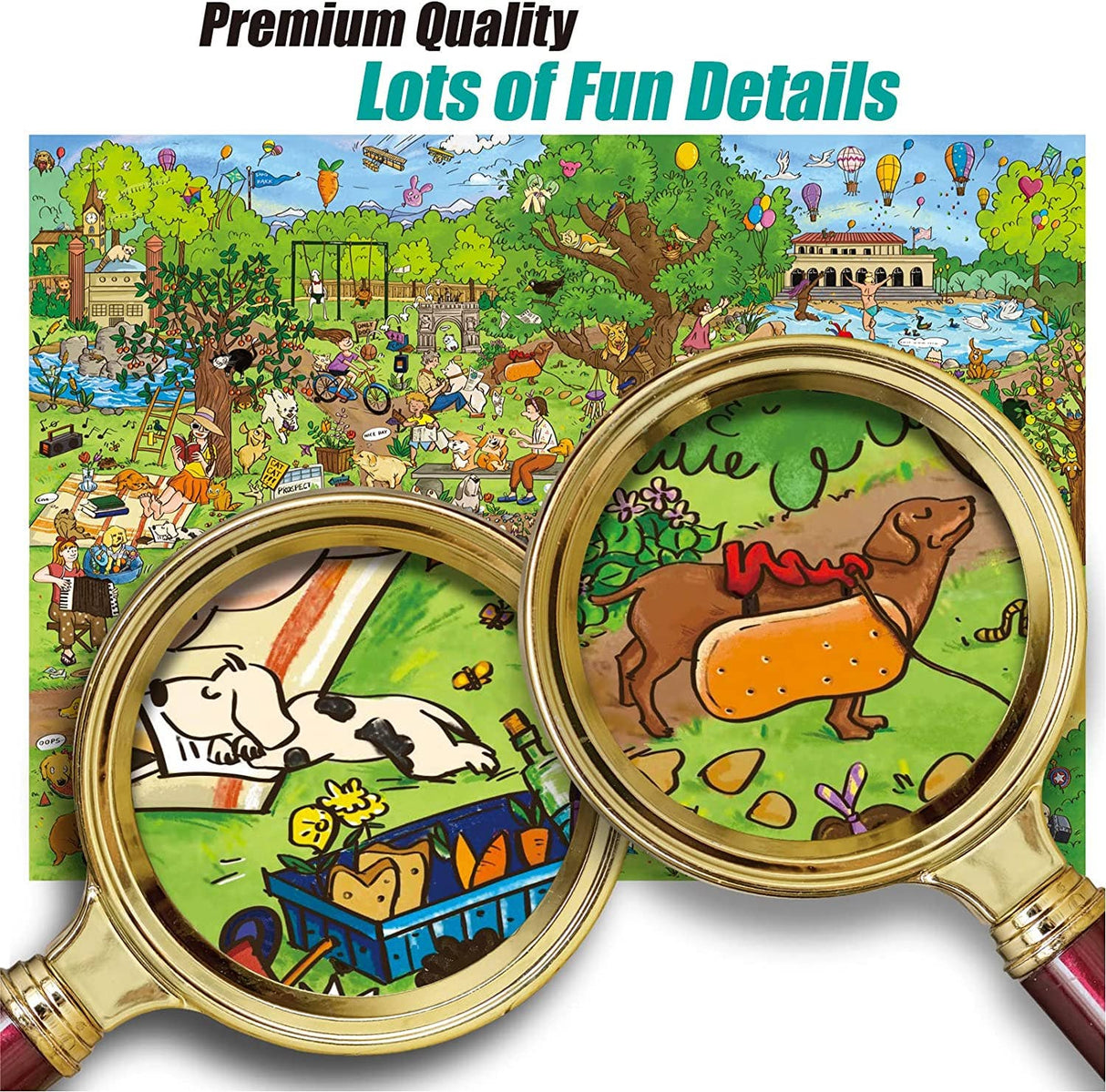 Dog Park 500 Piece Jigsaw Puzzle | Antelope Puzzle - Jigsaw Puzzles - The Puzzle Center