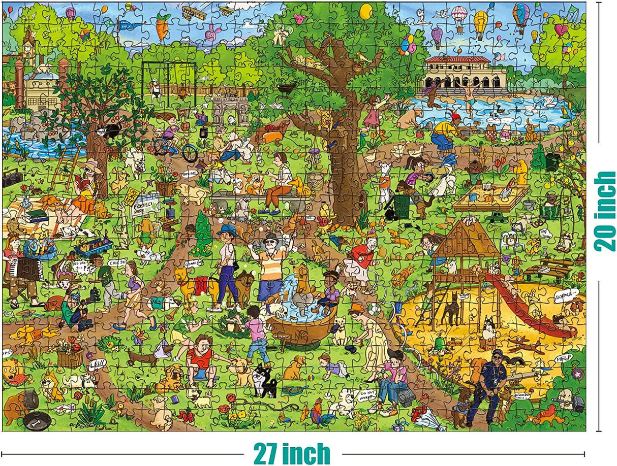 Dog Park 500 Piece Jigsaw Puzzle | Antelope Puzzle - Jigsaw Puzzles - The Puzzle Center