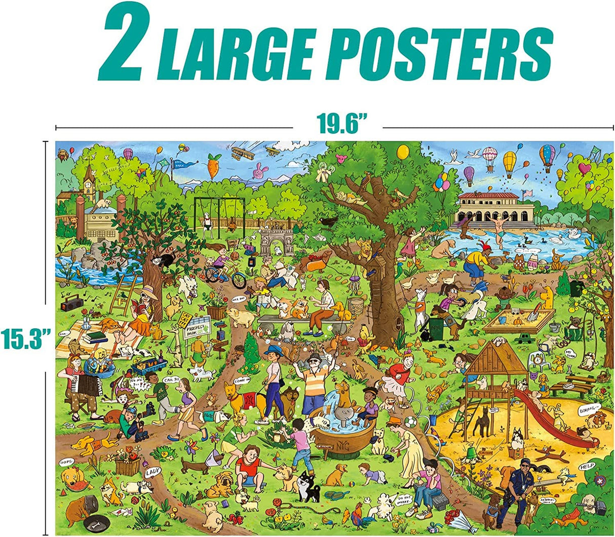Dog Park 500 Piece Jigsaw Puzzle | Antelope Puzzle - Jigsaw Puzzles - The Puzzle Center