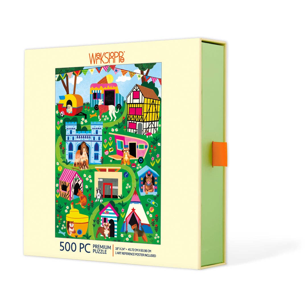 Doggie Dreamhouse 500 Piece Jigsaw Puzzle | WerkShoppe - Jigsaw Puzzles - The Puzzle Center