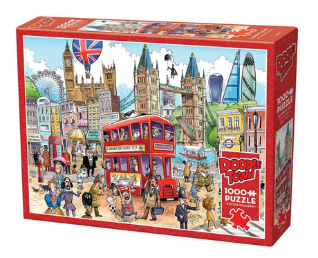 Doodletown: London Calling 1000 Piece Jigsaw Puzzle | Cobble Hill - Jigsaw Puzzles - The Puzzle Center
