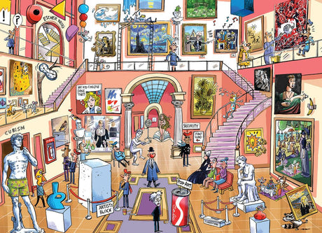 Doodletown: Museum Mischief 1000 Piece Jigsaw Puzzle | Cobble Hill - Jigsaw Puzzles - The Puzzle Center