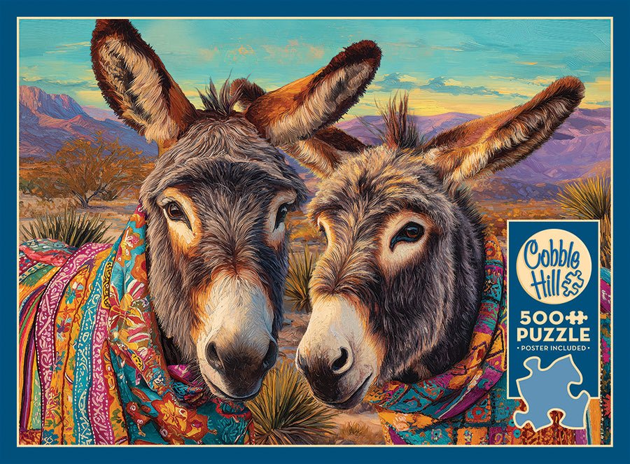 Dos Burros 500 Piece Jigsaw Puzzle | Cobble Hill - Jigsaw Puzzles - The Puzzle Center