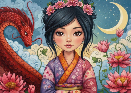 Dragon Moon Beauty 1000 Piece Jigsaw Puzzle | JaCaRou - Jigsaw Puzzles - The Puzzle Center