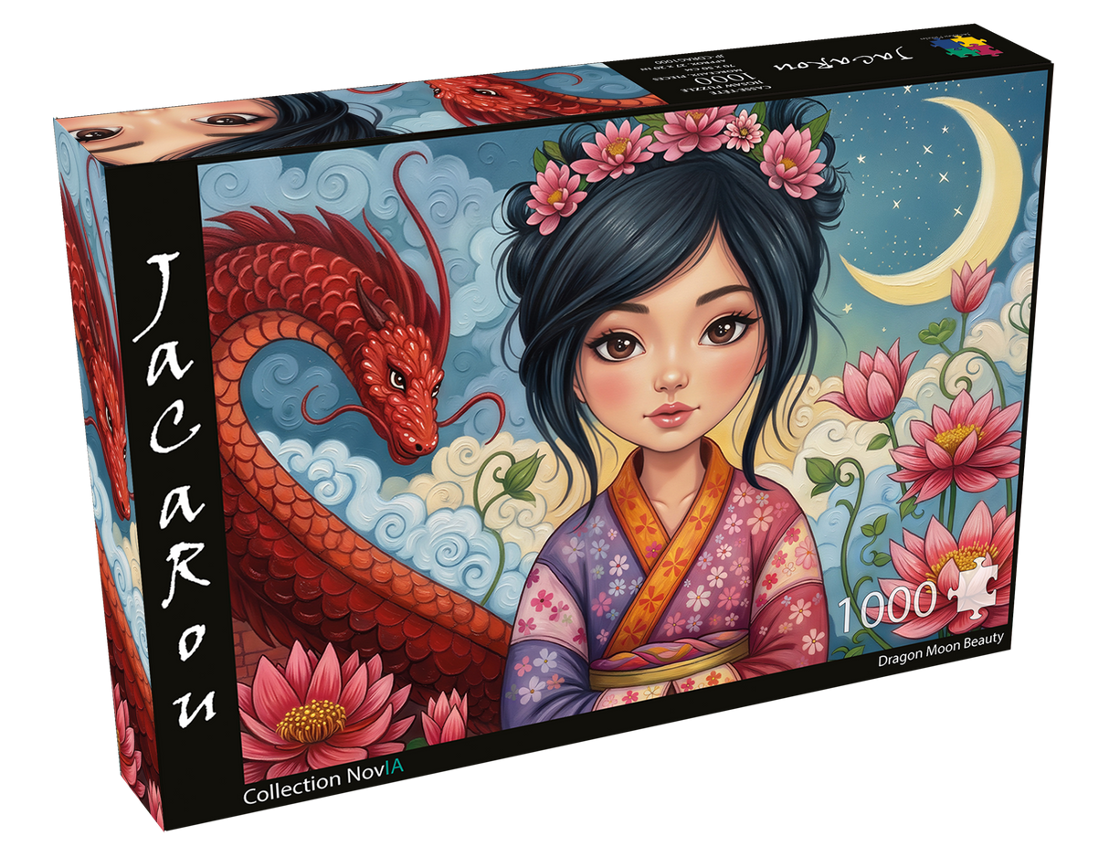 Dragon Moon Beauty 1000 Piece Jigsaw Puzzle | JaCaRou - Jigsaw Puzzles - The Puzzle Center