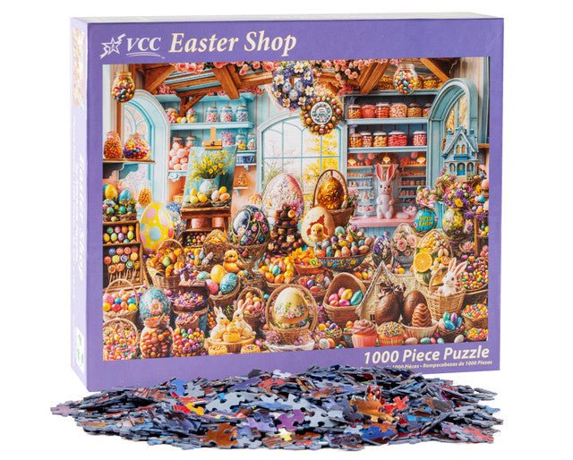 Easter Shop 1000 Piece Jigsaw Puzzle | Vermont Christmas Co - Jigsaw Puzzles - The Puzzle Center