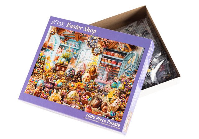Easter Shop 1000 Piece Jigsaw Puzzle | Vermont Christmas Co - Jigsaw Puzzles - The Puzzle Center