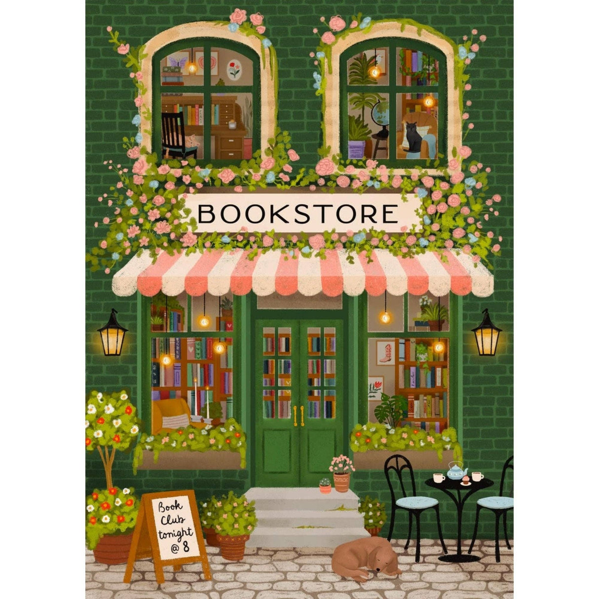 Emerald Bookstore 1000 Piece Jigsaw Puzzle | Villager Puzzles - Jigsaw Puzzles - The Puzzle Center