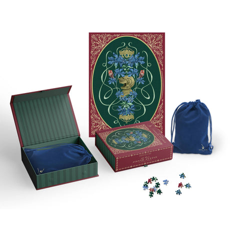 Enchanted Knight Helmet Cameo 500 Piece Jigsaw Puzzle | Good Juju Ink - Jigsaw Puzzles - The Puzzle Center