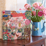 English Cottage 1000 Piece Jigsaw Puzzle | eeBoo - Jigsaw Puzzles - The Puzzle Center