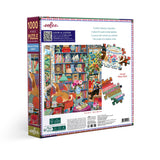 English Cottage Library 1000 Piece Jigsaw Puzzle | eeBoo - Jigsaw Puzzles - The Puzzle Center