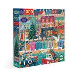English Seaside Christmas 1000 Piece Jigsaw Puzzle | eeBoo - Jigsaw Puzzles - The Puzzle Center