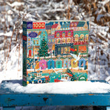 English Seaside Christmas 1000 Piece Jigsaw Puzzle | eeBoo - Jigsaw Puzzles - The Puzzle Center