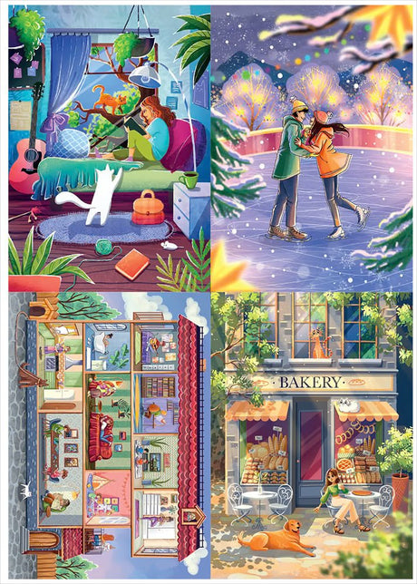 Evgenia Lumfur 4 x 260 Pieces Jigsaw Puzzles | Magnolia - Jigsaw Puzzles - The Puzzle Center