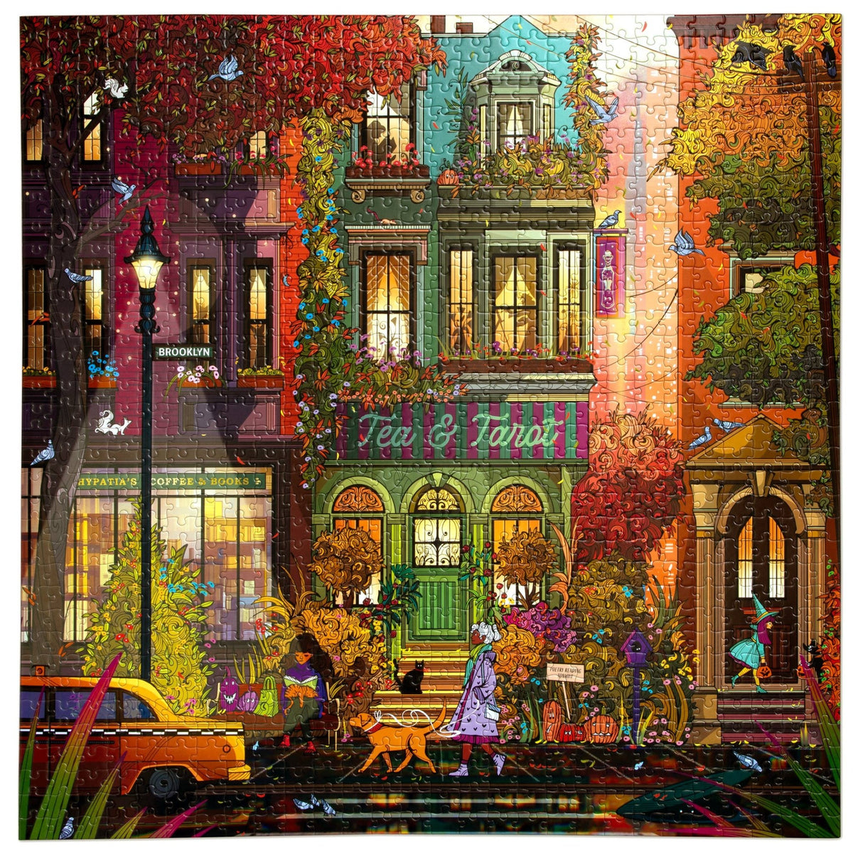 Fall in Brooklyn 1000 Piece Jigsaw Puzzle | eeBoo - Jigsaw Puzzles - The Puzzle Center