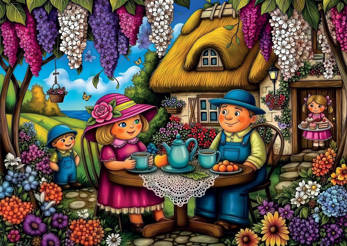 Family Gardon Joy 1000 Piece Jigsaw Puzzle | Delfy - Jigsaw Puzzles - The Puzzle Center