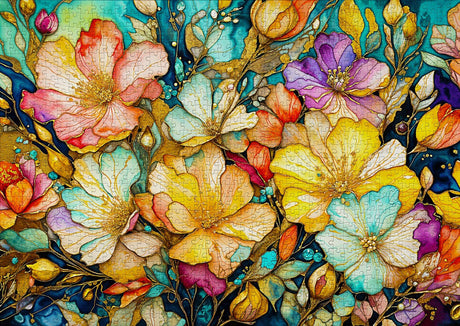 Fancy Flower Garden 1000 Piece Jigsaw Puzzle | Enjoy Puzzles - Jigsaw Puzzles - The Puzzle Center