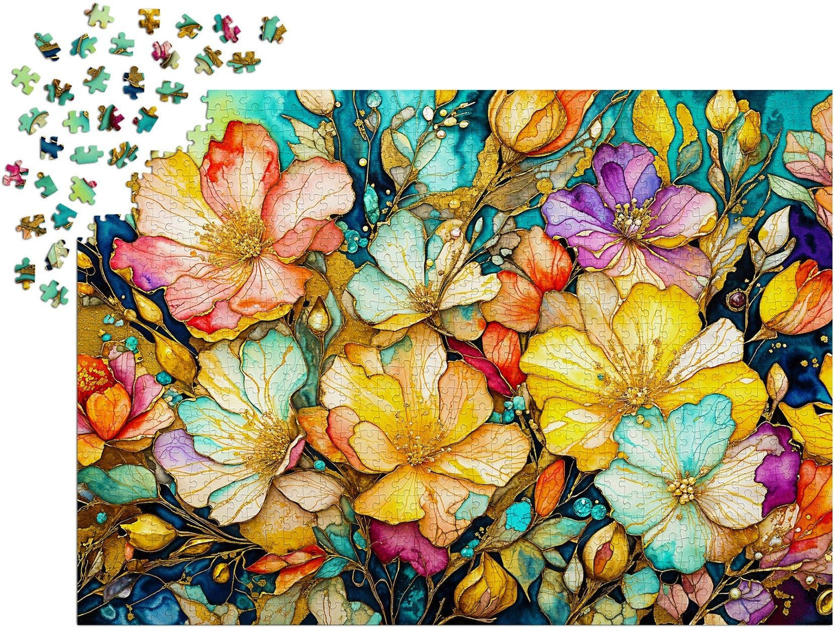 Fancy Flower Garden 1000 Piece Jigsaw Puzzle | Enjoy Puzzles - Jigsaw Puzzles - The Puzzle Center