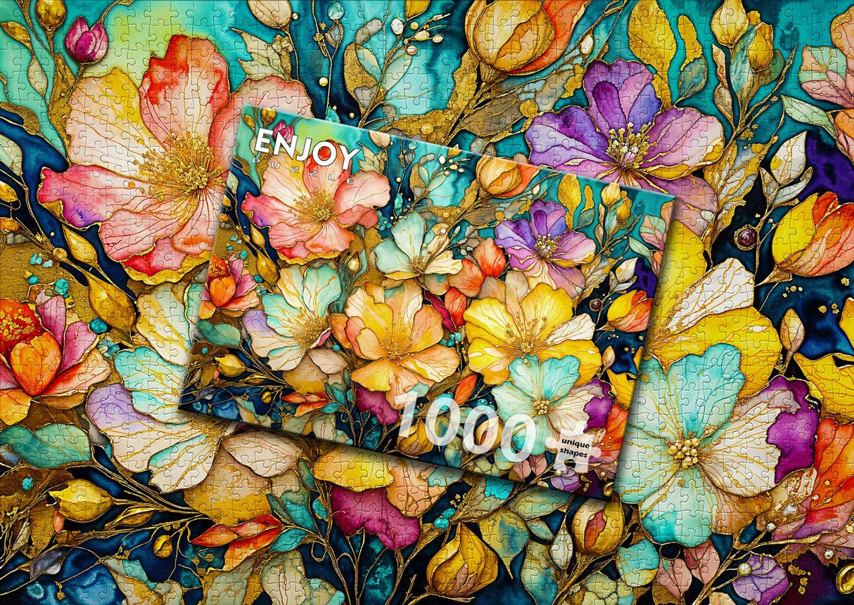Fancy Flower Garden 1000 Piece Jigsaw Puzzle | Enjoy Puzzles - Jigsaw Puzzles - The Puzzle Center