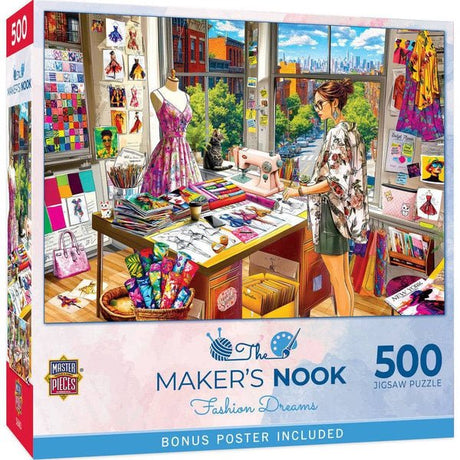 Fashion Dreams 500 Piece Jigsaw Puzzle | Masterpieces - Jigsaw Puzzles - The Puzzle Center
