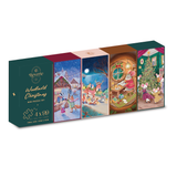 Pre-Order - Woodland Christmas 4 x 99 Piece Mini Jigsaw Puzzle Set | Reverie