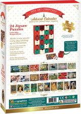 Fine Art Christmas 24 x 50 Piece Advent Calendar Jigsaw Puzzles | Eurographics - Jigsaw Puzzles - The Puzzle Center