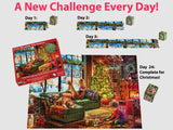 Fireside Christmas Advent Calendar 1000 Pieces | Vermont Christmas Co - Jigsaw Puzzles - The Puzzle Center