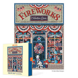 Flags & Fireworks 500 Piece Jigsaw Puzzle | WerkShoppe - Jigsaw Puzzles - The Puzzle Center