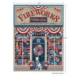 Flags & Fireworks 500 Piece Jigsaw Puzzle | WerkShoppe - Jigsaw Puzzles - The Puzzle Center
