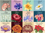 Floral Calendar 1000 Piece Jigsaw Puzzle | Snappy Puzzles - Jigsaw Puzzles - The Puzzle Center