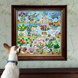 Floral Cupboard 1000 Piece Jigsaw Puzzle | eeBoo - Jigsaw Puzzles - The Puzzle Center