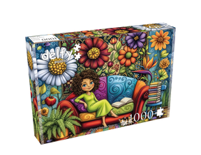 Floral Dream Space 1000 Piece Jigsaw Puzzle | Delfy - Jigsaw Puzzles - The Puzzle Center