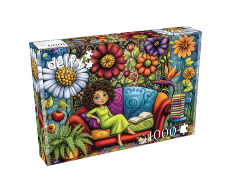 Floral Dream Space 1000 Piece Jigsaw Puzzle | Delfy - Jigsaw Puzzles - The Puzzle Center
