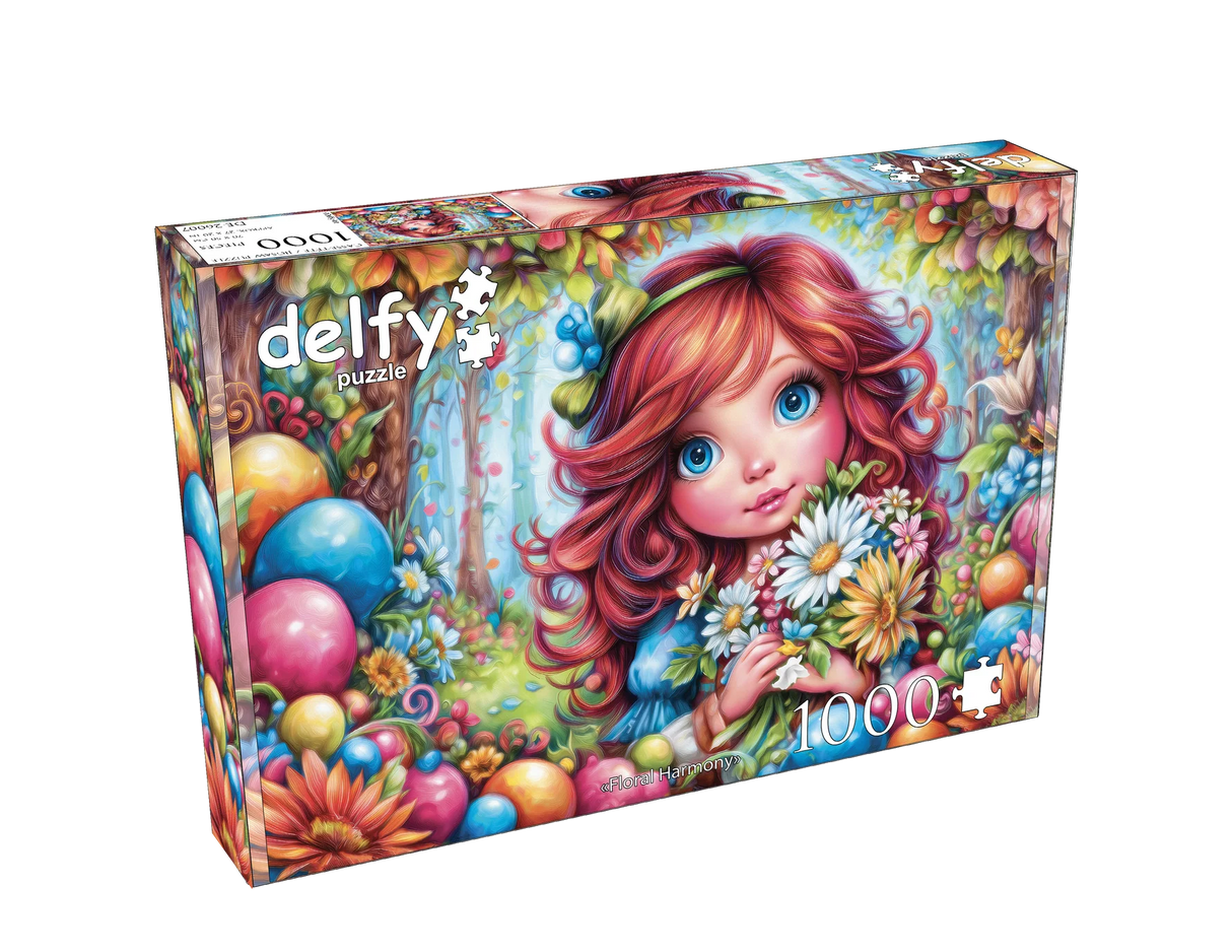 Floral Harmony 1000 Piece Jigsaw Puzzle | Delfy Puzzles - Jigsaw Puzzles - The Puzzle Center