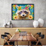 Floral Raccoon 1000 Piece Jigsaw Puzzle | Enjoy Puzzles - Jigsaw Puzzles - The Puzzle Center