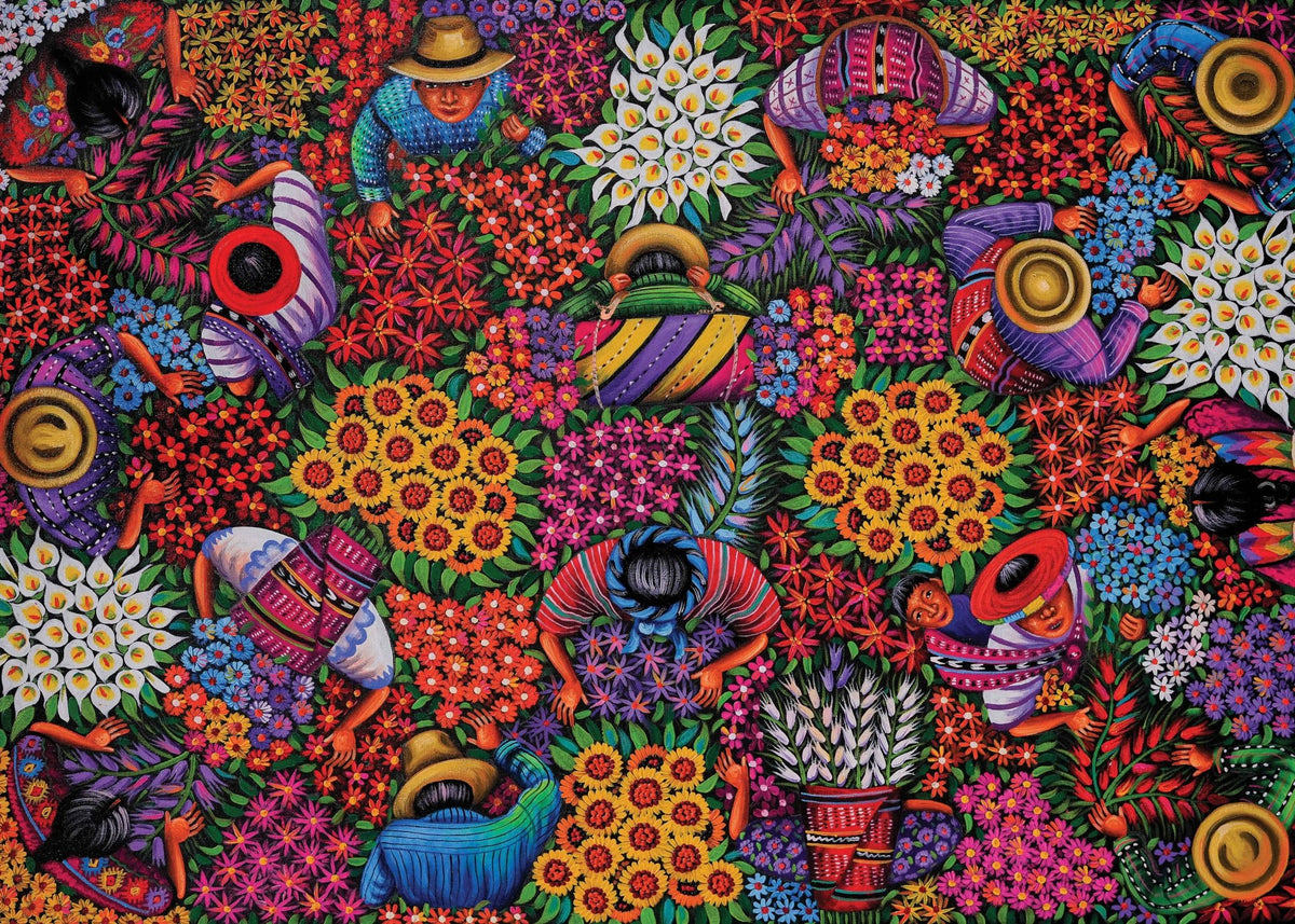 Flower Harvest 500 Piece Jigsaw Puzzle | Art & Fable - Jigsaw Puzzles - The Puzzle Center