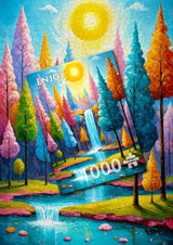 Forest Cascade 1000 Piece Jigsaw Puzzle | Enjoy Puzzles - Jigsaw Puzzles - The Puzzle Center
