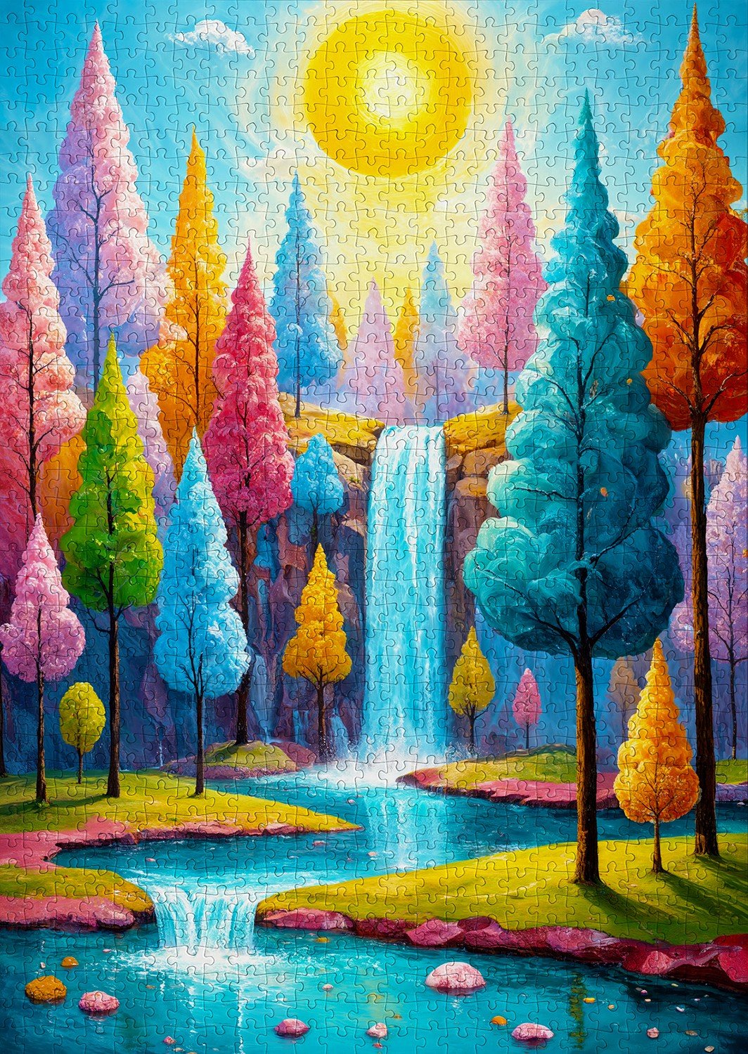 Forest Cascade 1000 Piece Jigsaw Puzzle | Enjoy Puzzles - Jigsaw Puzzles - The Puzzle Center