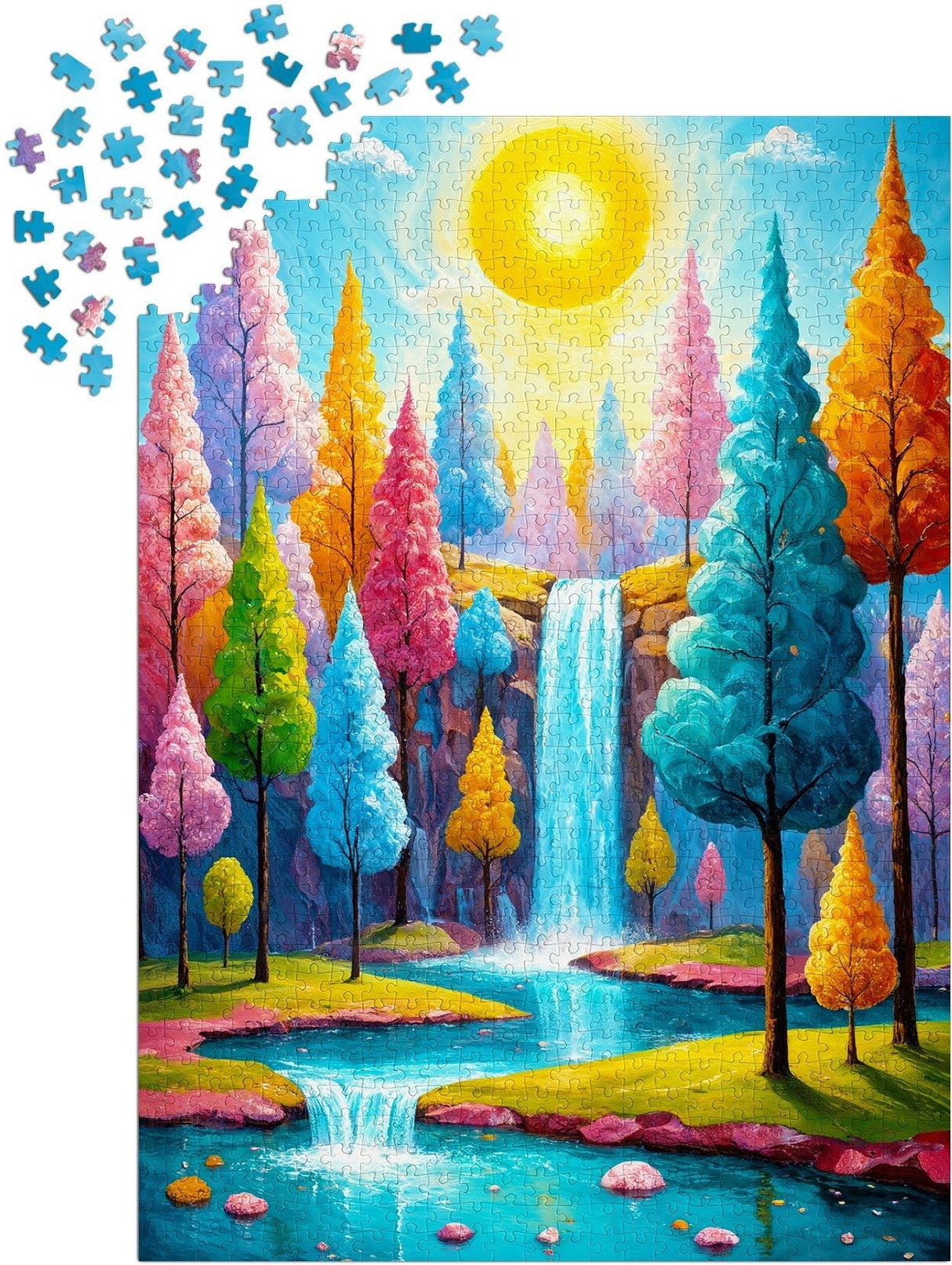 Forest Cascade 1000 Piece Jigsaw Puzzle | Enjoy Puzzles - Jigsaw Puzzles - The Puzzle Center