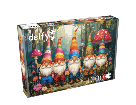 Forest Gnome Gathering 1000 Piece Jigsaw Puzzle | Delfy Puzzles - Jigsaw Puzzles - The Puzzle Center