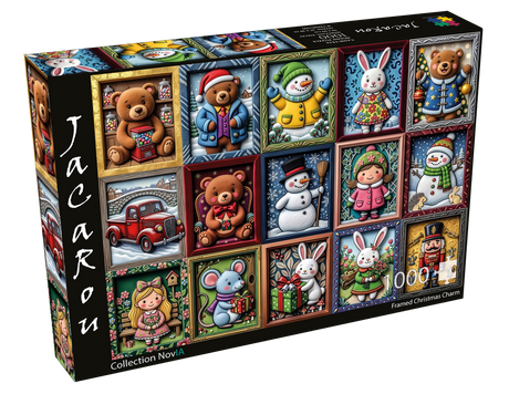 Framed Christmas Charm 1000 Piece Jigsaw Puzzle | JaCaRou - Jigsaw Puzzles - The Puzzle Center