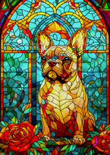 French Bulldog Stained Glass 1000 Piece Jigsaw Puzzle | Enjoy Puzzles - Jigsaw Puzzles - The Puzzle Center