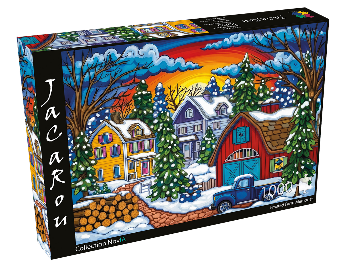 Frosted Farm Memories 1000 Piece Jigsaw Puzzle | JaCaRou - Jigsaw Puzzles - The Puzzle Center