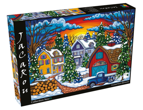 Frosted Farm Memories 1000 Piece Jigsaw Puzzle | JaCaRou - Jigsaw Puzzles - The Puzzle Center