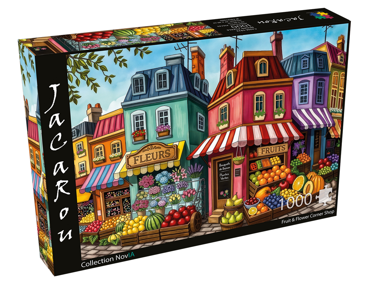 Fruit & Flower Corner Shop 1000 Piece Jigsaw Puzzle | JaCaRou - Jigsaw Puzzles - The Puzzle Center