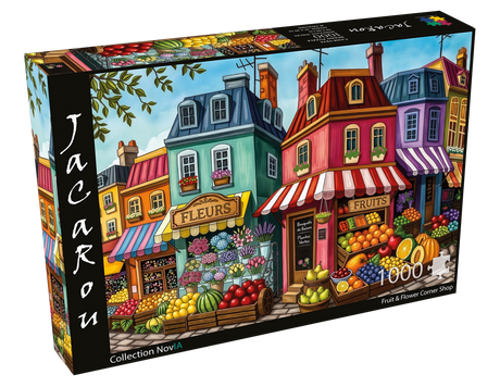 Fruit & Flower Corner Shop 1000 Piece Jigsaw Puzzle | JaCaRou - Jigsaw Puzzles - The Puzzle Center