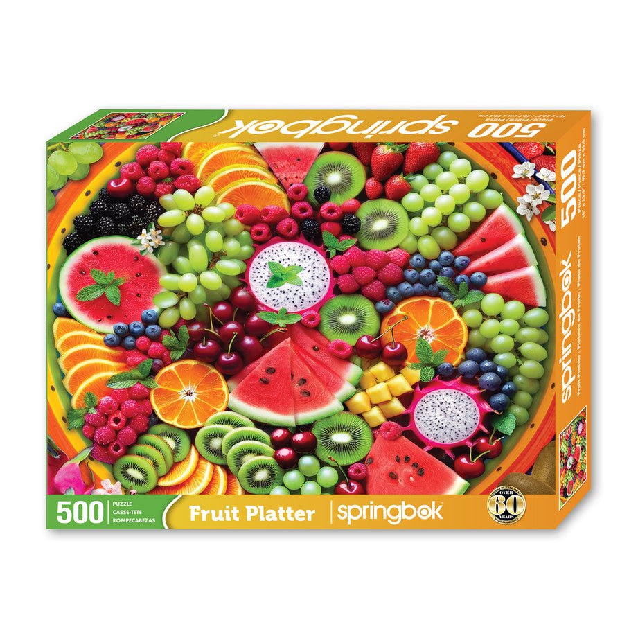 Fruit Platter 500 Piece Jigsaw Puzzle by Springbok Puzzles - Springbok Puzzles - Jigsaw Puzzles - The Puzzle Center