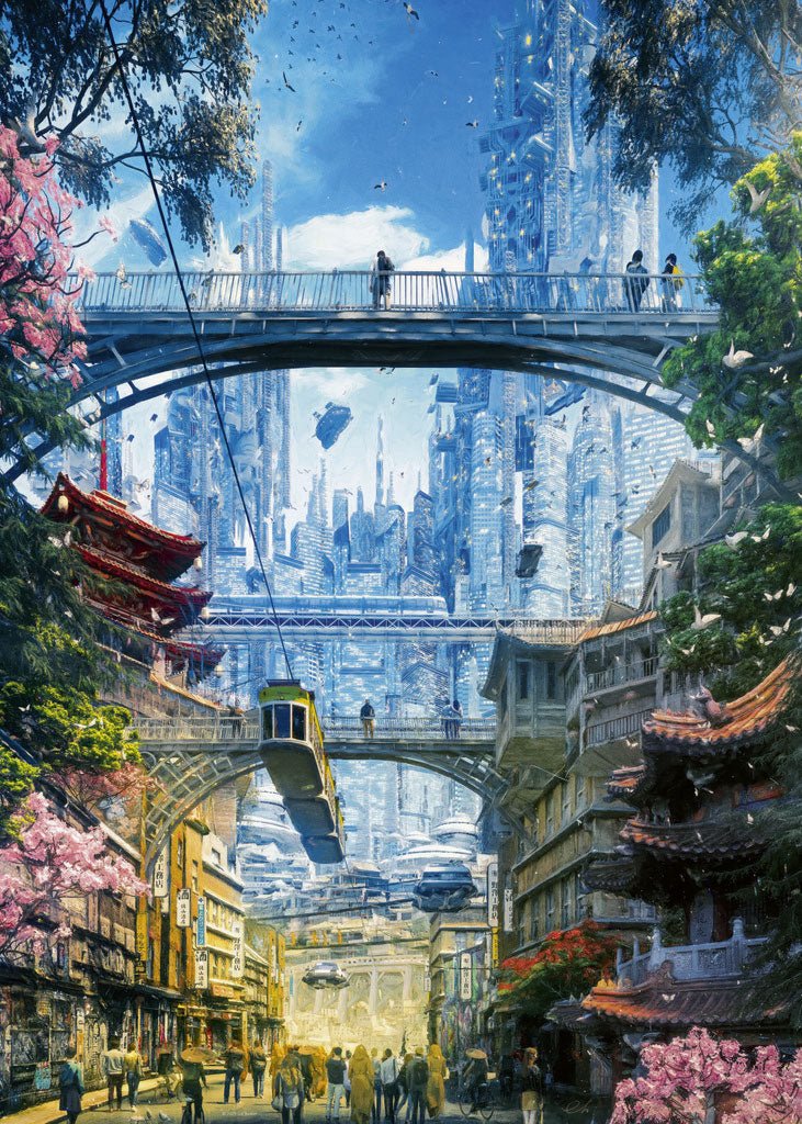 Future Cities Markets District 1000 Piece Jigsaw Puzzle | Heye - Jigsaw Puzzles - The Puzzle Center