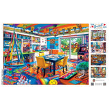 Game Night Central 500 Piece Jigsaw Puzzle | Masterpieces - Jigsaw Puzzles - The Puzzle Center
